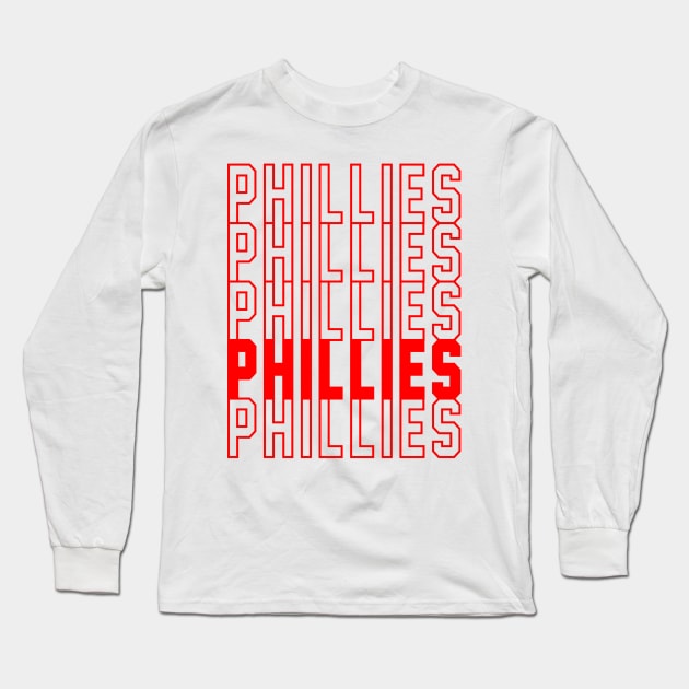 Phillies Long Sleeve T-Shirt by Throwzack